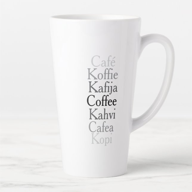 Caneca De Café Latte Café Global (Direita)