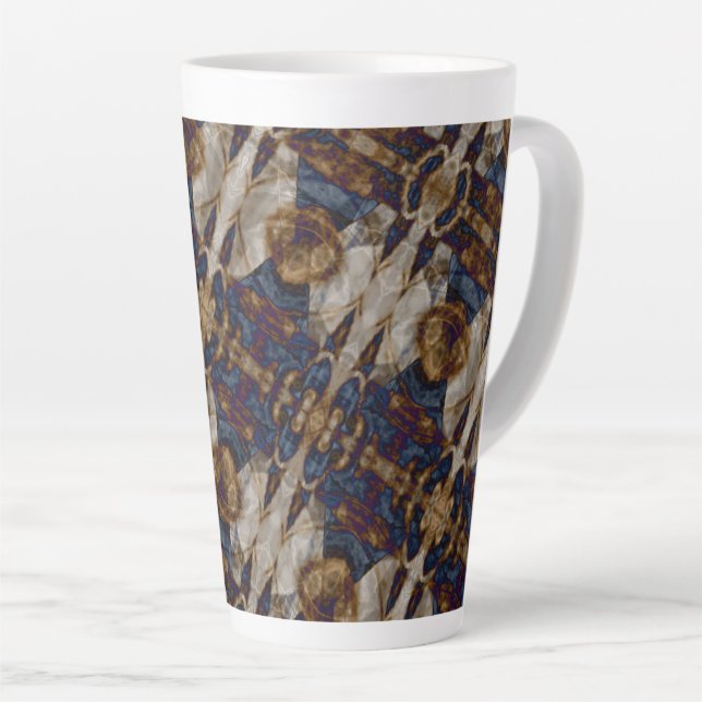 Caneca De Café Latte café intrincado (Ângulo direito)