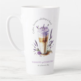 Caneca De Café Latte Café Latte Aniversário Personalizado