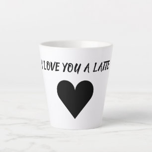 Caneca De Café Latte Café Latte Engraçado Tampa Romântica
