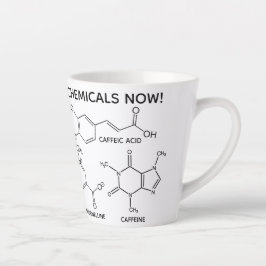 Caneca De Café Latte Café Molecules Cup O'Chemicals Latte Personalizada