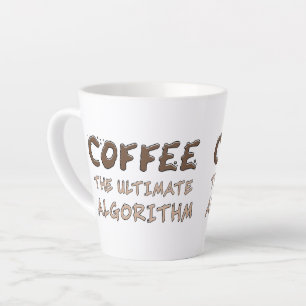 Caneca De Café Latte Café O Algoritmo Definitivo Engraçado Programador