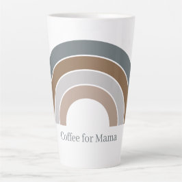 Caneca De Café Latte Café para Mama Rainbow Mug