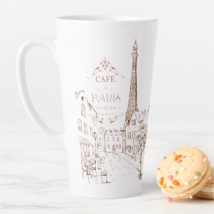 Caneca De Café Latte Café Paris
