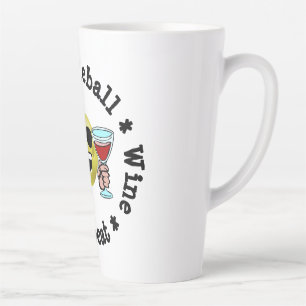 Caneca De Café Latte Café, Pickleball, Vinho, Repetir Viciado em Pickle