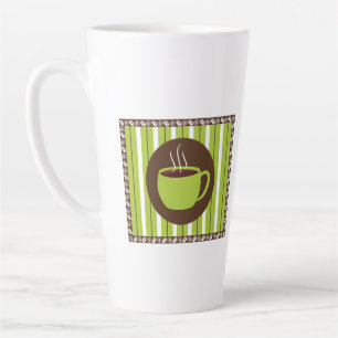 Caneca De Café Latte Café Pinstripe
