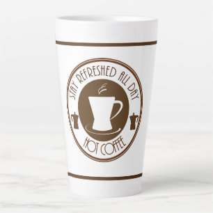 Caneca De Café Latte Café quente atualizado