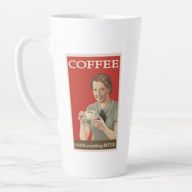 Caneca De Café Latte café torna TUDO melhor (Esquerda)