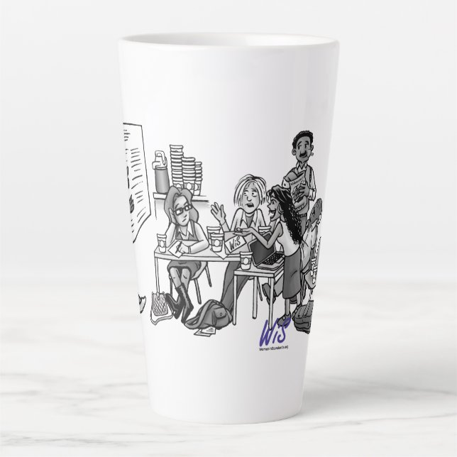 Caneca De Café Latte Café WiS e chá (Frente)