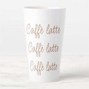 Caneca De Café Latte Caffè latte Tipografia simples de Na moda
