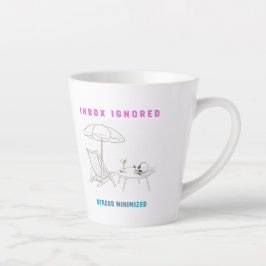 Caneca De Café Latte Caixa de Entrada Ignorada, Estresse Minimizado