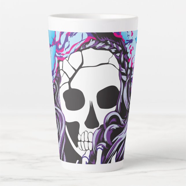 Caneca De Café Latte Calavera Latte Mug (Frente)