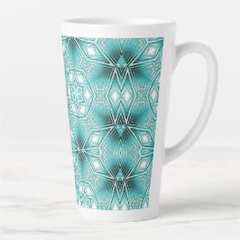 Caneca De Café Latte Caleidoscópio Ártico