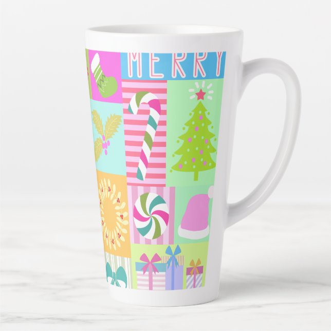 Caneca De Café Latte Calendário Antecipado de Natal (Direita)