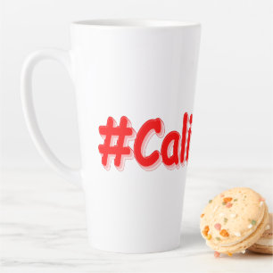 Caneca De Café Latte "Califórnia" Design. Comprar Agora