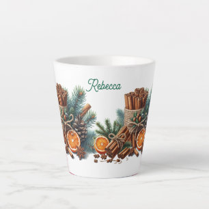 Caneca De Café Latte Calor em Cada Golinho Nome Personalizado