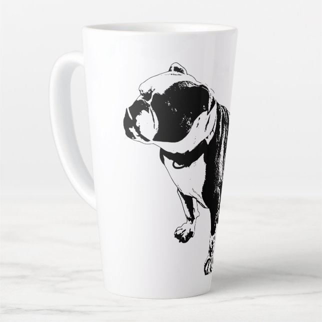 Caneca De Café Latte Calor Enquanto Espera (Ângulo esquerdo)