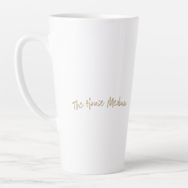 Caneca De Café Latte Cama Latino Médio De Alta Casa (Esquerda)