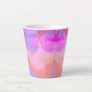Caneca De Café Latte Camadas Pastel Abstratas pequeno