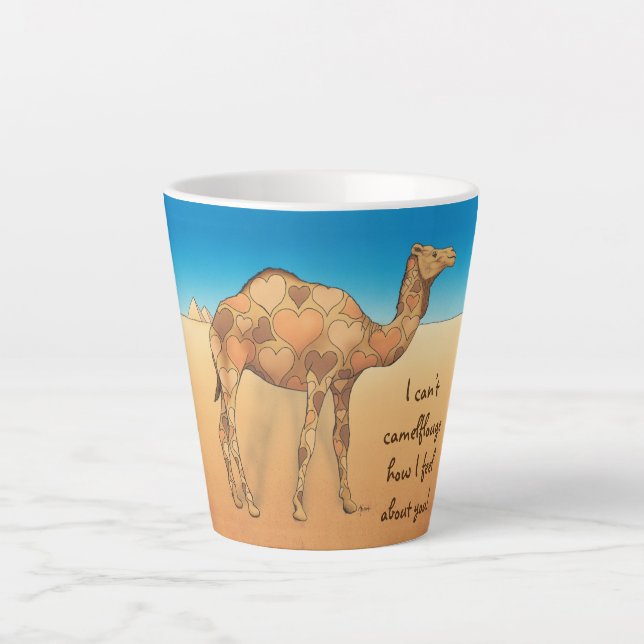 Caneca De Café Latte Camelflouge (Frente)
