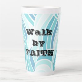 Caneca De Café Latte Caminhada por Faith Water Design
