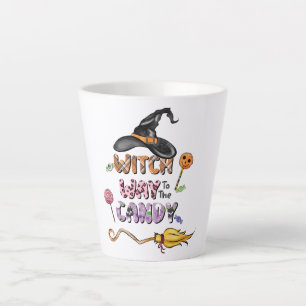 Caneca De Café Latte Caminho das Bruxas para o Doces