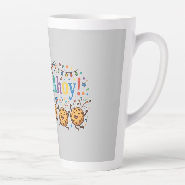 Caneca De Café Latte Camiseta Chips Ahoy! (Direita)