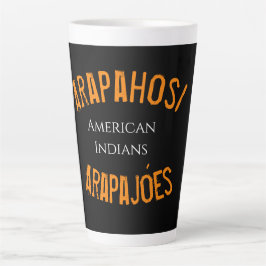 Caneca De Café Latte Camiseta com capuz Arapahos/Arapajóes índios ameri