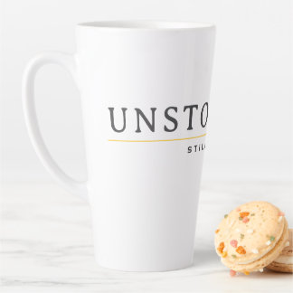 Caneca De Café Latte Camiseta de Citação de Motivação Mínima INSTOPPÁVE