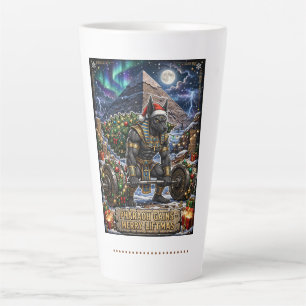 Caneca De Café Latte Camiseta de Treino Feliz Levantamento de Natal