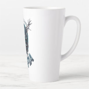 Caneca De Café Latte Camiseta Feminina ADOM "Abrace o Caos"