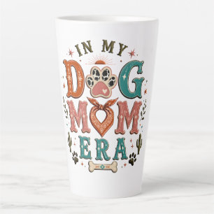 Caneca De Café Latte Camiseta Feminina Retro da Minha Era de Mãe de Cac
