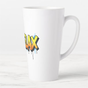 Caneca De Café Latte Camiseta Gráfica Chill Bart Relax Grafite Estilo U