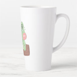 Caneca De Café Latte Camiseta Infantil de Sapo Chorando Fofo | Sapo Ado