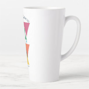 Caneca De Café Latte Camiseta Manga Longa ADOM Geometric Art