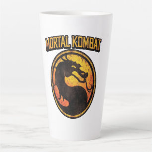 Caneca De Café Latte Camiseta Mortal Kombat Vintage — Tamanho Pequeno Y