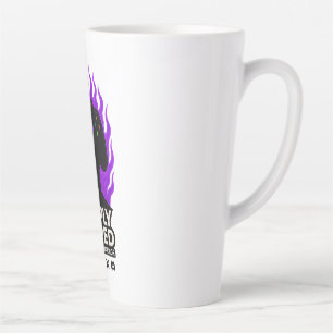 Caneca De Café Latte Camiseta SIMPLY BORED Purple Flame Gaming 🔥🎮