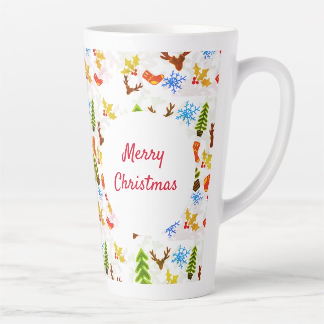 Caneca De Café Latte Campanha de festividades de natal de Mug (Direita)
