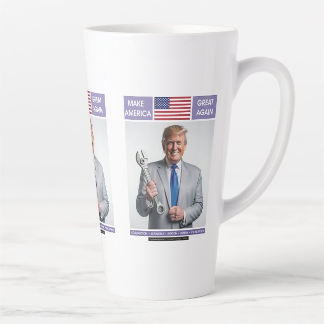 CANECA DE CAFÉ LATTE CAMPANHA ELEITORAL DE TRUMP MUGS (Direita)