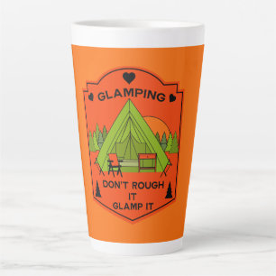 Caneca De Café Latte Camping de Luxo em Tenda Sino