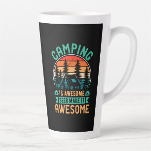 Caneca De Café Latte Camping é Incrível Cerveja Torna-o Incrível