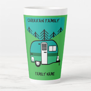 Caneca De Café Latte Campos Felizes Caravançam Caravanas Engraçadas Doi