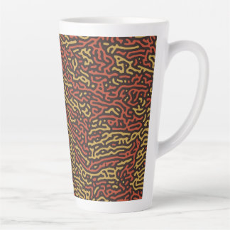 Caneca De Café Latte Camuflagem de Abobrinha com Tempero de Outono