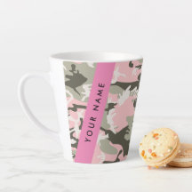Camuflagem Rosa e Verde Personalize seu nome