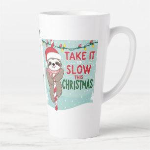 Caneca De Café Latte candi cane,feliz natal, cumprimentos de temporada,