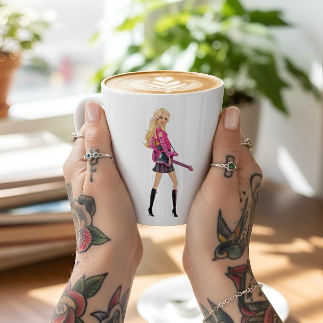Caneca De Café Latte Caneca Barbie Latte (Criador carregado)