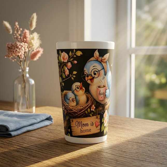 Caneca De Café Latte Caneca Black Latte Presente para a Mamãe (Criador carregado)