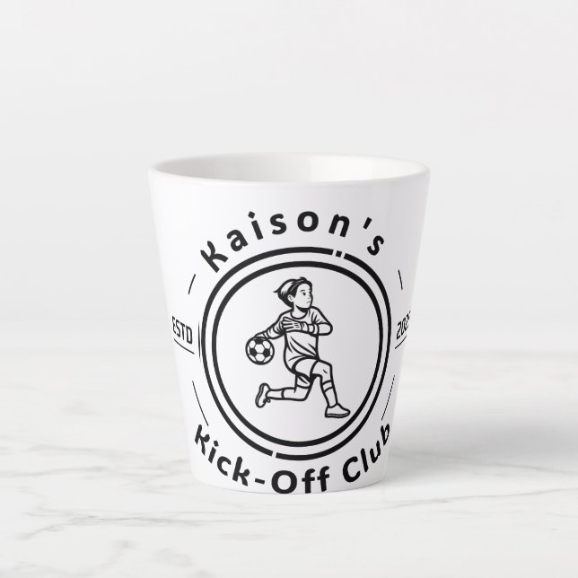 Caneca De Café Latte Caneca Cafe Latte Kaison Kick-Off (Frente)