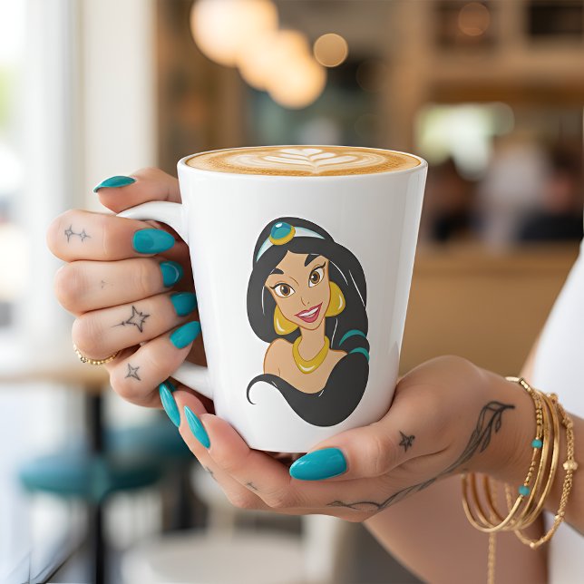 Caneca De Café Latte Caneca de Jasmine Latte (Criador carregado)