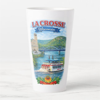 Caneca De Café Latte Caneca de La Crosse, WI Scenic Wisconsin Latte